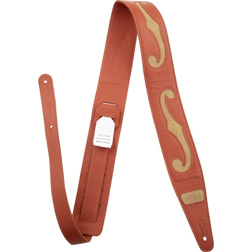 Gretsch holes leather strap - gretsch, f-holes