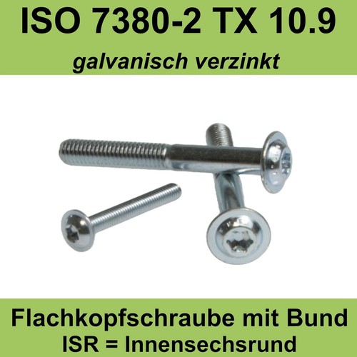 Iso 7380 9 verzinkt - 10.9, tx