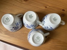 Bayrisch Blau Seltmann Weiden Doris Kaffeetassen 4 Stück