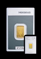 Goldbarren 5 Gramm/999.9 Kinebar „Heraeus“ In Blisterkarte mit Zertifikat