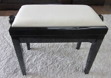 Stagg PB45 BKP VWH Klavierbank Doppelkreuz Präzisionshebesystem - Stoff Weiß