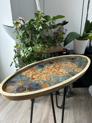 Beistelltisch unikat teak - beistelltisch,