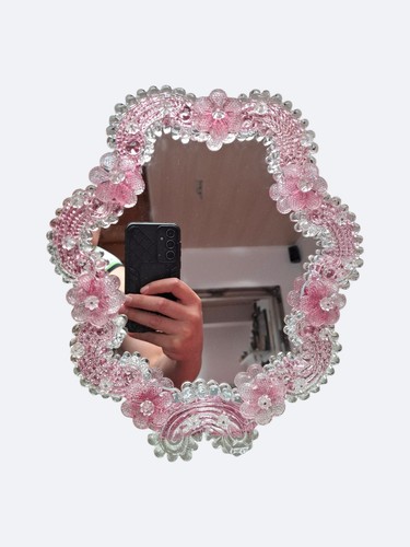 Pink murano glass - glass, with
