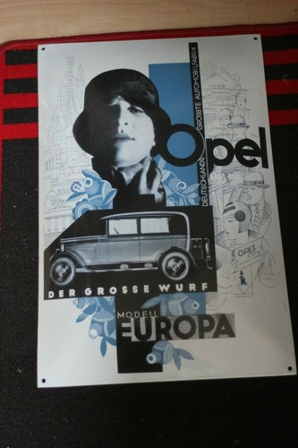 Opel emailleschild - emailleschild, /