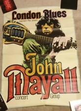 John Mayall Kieser Tour Blank Poster Signed