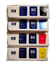 4x HP 80 C4820A C4821A C4822A