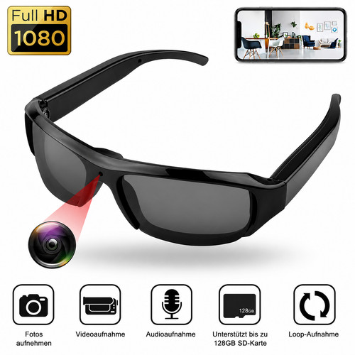 Tragbare 1080p mini brille - 1080p,