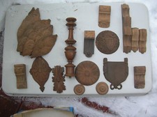 Schrank alt 23 Teile Applikationen Zierornamente Restaurierung