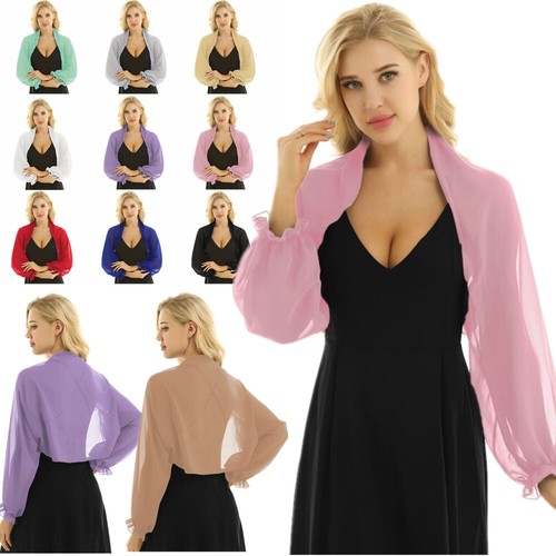 Damen chiffon bolero - damen,