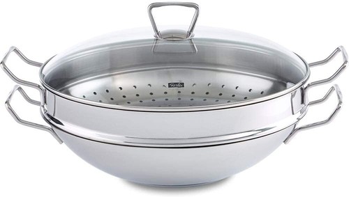 Fissler edelstahl wok - edelstahl-wok, mit