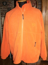 Fleece Jacke Gr. 46/48 orange ( mit Futter winddicht )