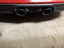 Originale Porsche 911 Auspuffblende Endrohr Edelstahl schwarz oval