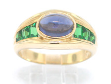 Tsavorit Ring 750 Gelbgold