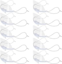 Gesichtsschild 10 x St. Plastik Visiere Gesichts Maske Mund Nasen Kinn Bedeckung