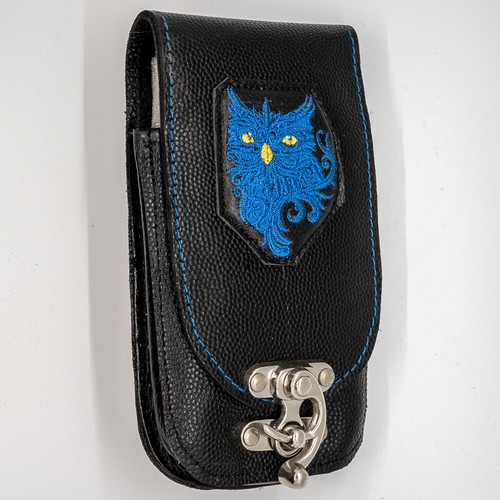 Leder eule handy tasche - eule,