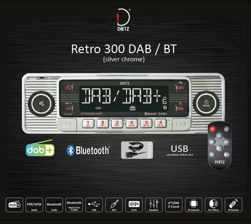 Dietz retro look - dietz, autoradio