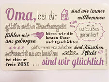 Brettchen Oma Familie Frühstück Essbrettchen Gilde Melamin Deko Geschenk