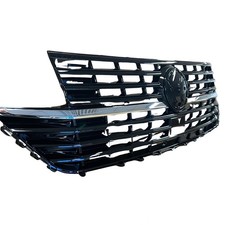 für VW T6.1 Multivan Transporter Kühlergrill Schwarz Chrom+Emblemhalter ab 2019