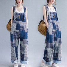 Damen Karierte Overalls