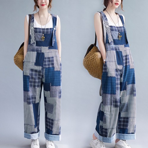 Karierter damen overall - karierter,