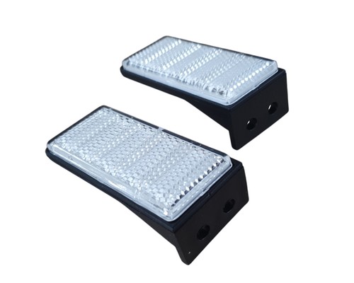 Rückstrahler weiß mit - 2x,