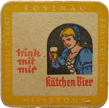 ALTER BIERDECKEL Rosenau