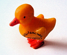 alte ERGEE WERBEFIGUR " ERGOLANCHEN " ENTE  super schön 3,5 cm hoch