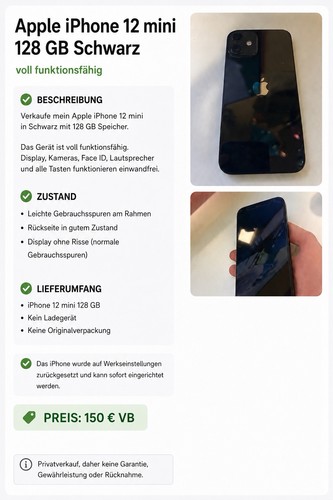 Apple iphone mini - mini, 128gb