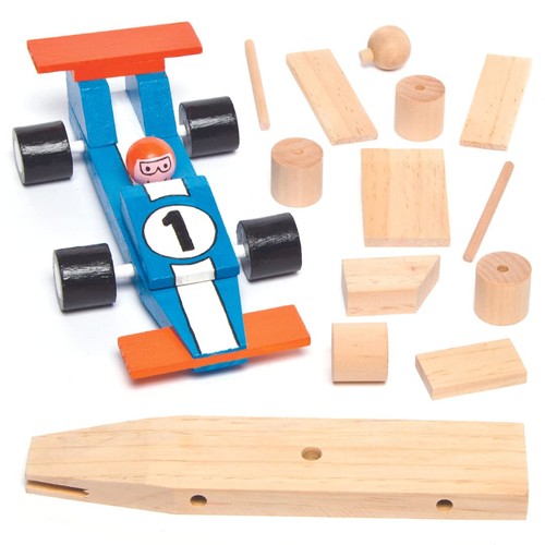 Holz rennwagen bausatz set - bausatz,