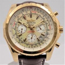 Wert 26350 € Breitling for Bentley  R Type Continental GT Uhr 18K Gold Leder