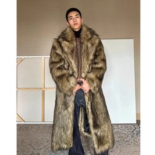 Herren wintermantel pelzmantel - wintermantel,