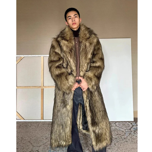 Herren wintermantel pelzmantel - herren,