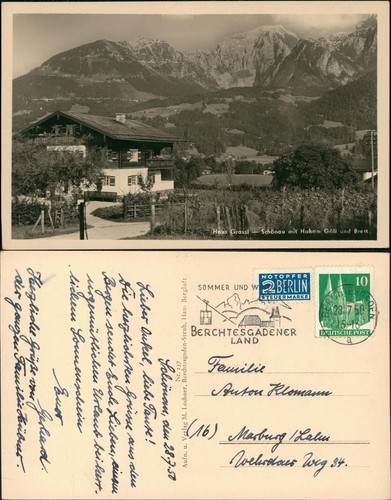 Ansichtskarte schönau - schönau, am