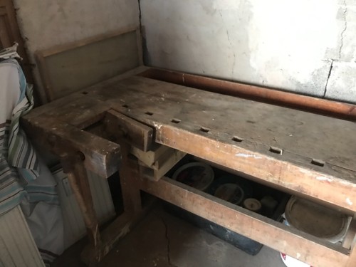 Werk hobelbank antik - werk/hobelbank,