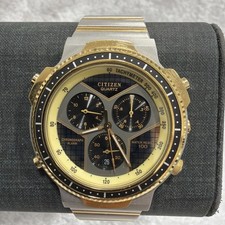 Citizen Alarm  Chronograph 3510-351355 K Funkuhr  Bicolor