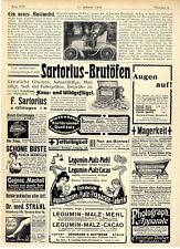 Automobil John Craven-Burleigh Berlin Haarwuchsmittel Legumin-Malz Annoncen 1904