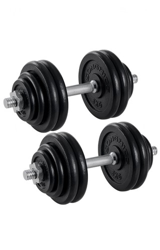 Hantelset gusseisen 60 kg - gusseisen,