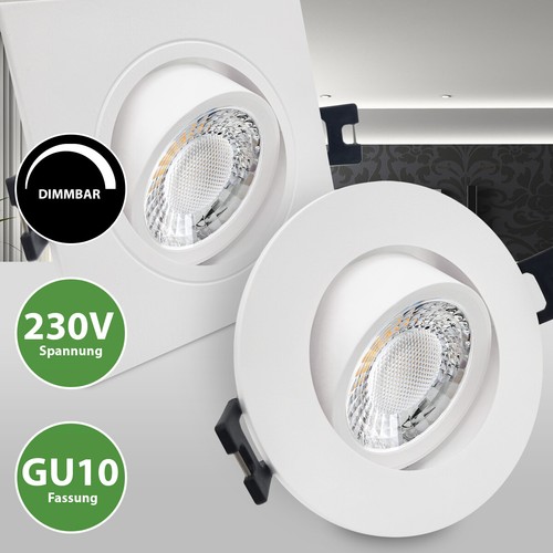 Led einbaustrahler 230v gu10 - einbaustrahler,
