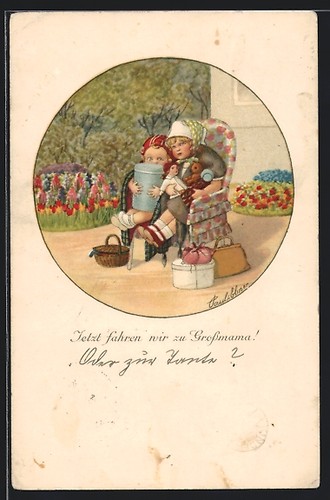 Künstler pauli ebner - künstler-ak,