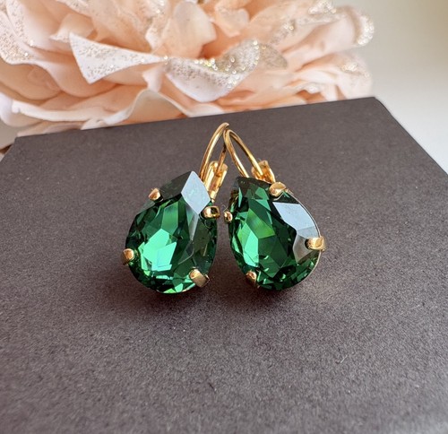 Tropfen ohrringe mit swarovski - ohrringe,