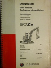 603-13 Neuson 50Z3  Ersatzteilliste parts list Ersatzteilbuch