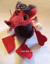 KIK-ERIK-I Original ZONK SAT 1 Stofftier als Schlüsselanhänger Rot & Grau 10 cm
