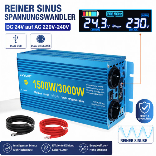 Spannungswandler 24v auf - auf, 230v
