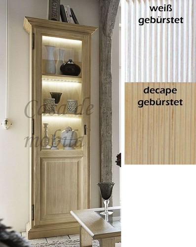 Massivholz vitrine 65x217x47cm - vitrine,