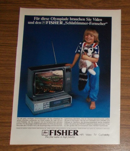 Seltene werbung vintage - werbung, fisher