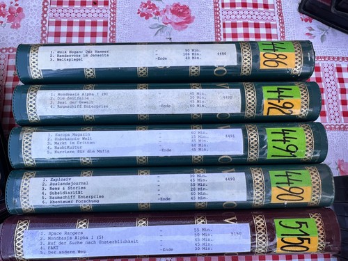 Vhs videokassetten bespielt - videokassetten,