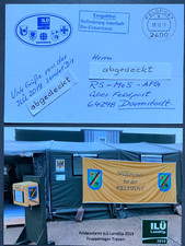 Bundeswehr Feldpost 2400 b - ILÜ LandOP 2019 - Fotopostkarte- entgeltfrei RS MeS
