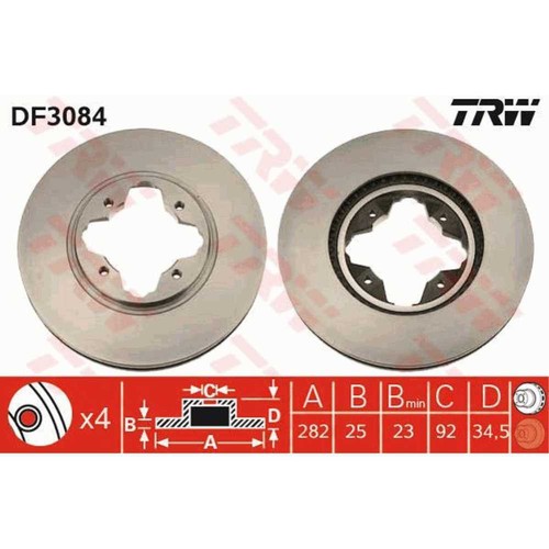 Trw bremsscheibe vorne - 2x,
