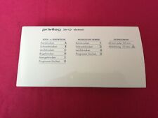 Frontblende Oberen Teil für Trockner Privileg 266 CD Elektronik Originalteil 