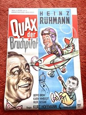 Quax Der Bruchpilot Kinoplakat Poster A1, GEROLLT, Heinz Rühmann,  Beppo Brem